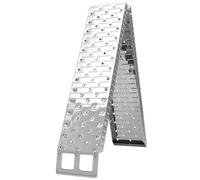 HOMCOM Rampa de carga plegable de acero con carga máxima de 230 kg, que ahorra espacio Rampa antideslizante para motocicletas con ruedas de 22 cm de ancho, para motocicletas y bicicletas, 190x22x8 cm,