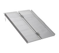 HOMCOM Rampa para Sillas de Ruedas Plegable 91 cm Carga 270 kg Portátil