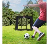 HOMCOM Red de Rebote Plegable con 4 Ángulos Ajustables 128x118x108-120 cm Black