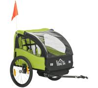 Homcom - Remolque para bicicleta Verde
