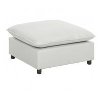 HOMCOM Reposapiés salón cuadrado, otomana con patas de plástico, puf para dormitorio, entrada, 75x75x40 cm, gris