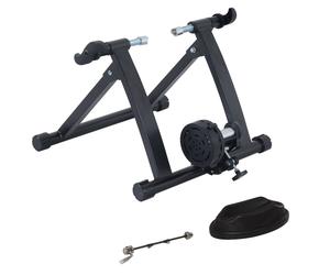 HOMCOM Rodillo de Bicicleta Entrenamiento Plegable con Resistencia Magnética para Ruedas de 26-28 Pulgadas 54,5x47,2x39,1 cm Negro Aosom España