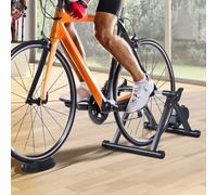 HOMCOM Rodillo de Bicicleta Entrenamiento Plegable con Resistencia Magnética para Ruedas de 26-28 Pulgadas Soporte Entrenador Bici para Casa Interior 54,5x47,2x39,1 cm Negro