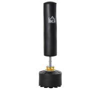 HOMCOM Saco de Boxeo de Pie para Adultos 170cm Altura Ajustable en 3 Niveles Punching Ball con Base Negro