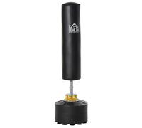 HOMCOM Saco de Boxeo de Pie para Adultos 170cm Altura Ajustable en 3 Niveles Punching Ball con Base Rellenable de Arena 45 kg o Negro