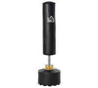 HOMCOM Saco de Boxeo de Pie para Adultos Altura Regulable 170cm Negro