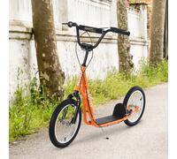 Patinete Scooter Homcom Con Neumáticos Inflables - naranja - Scooter Niños MKP