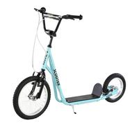 HomCom Patinete Infantil de Ruedas Grandes Azul