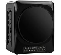 HOMCOM Secador compacto con salida de aire 1000 W con modos Extra-seco y ECO, ajustes de temporizador y temperatura, Negro