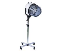 HOMCOM Campana Casco Secador De Pelo 80w Secador De Peluqueria Con Capucha Y Tripode, Blanco