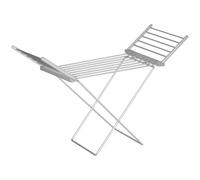 HOMCOM Secador de ropa eléctrico con 2 alas laterales extensibles marco de aleación de aluminio 144x53x91 cm Aosom España