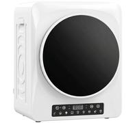 HOMCOM Secadora compacta de evacuación 1000 W con modos Extra-seco y ECO, ajustes de temporizador y temperatura, blanco