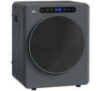 HOMCOM Secadora de Evacuación 3 KG 1000W Función Antiarrugas Función Esterilizar Temporizador Pantalla LED Táctil Gris