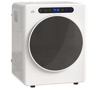 HOMCOM Secadora de Evacuación 3 KG 1000W Función Antiarrugas Función Esterilizar Temporizador Pantalla LED Táctil Blanco