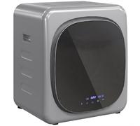 HOMCOM Secadora de Evacuación 3 kg 800W con Pantalla Táctil Control de Tiempo y Temperatura Función Antiarrugas Plata