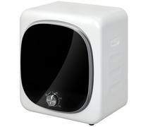 HOMCOM Secadora de Evacuación 4 KG 800W Función Antiarrugas Función Esterilizar 5 Programas Carga Frontal 48x40x56 cm Blanco
