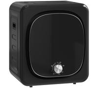 HOMCOM Secadora de Evacuación 4 kg 800W Función Antiarrugas Función Esterilizar 5 Programas Carga Frontal 48x40x56 cm Negro