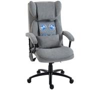 Homcom Silla De Oficina Con Masaje De Amasamiento De 4 Puntos Gris