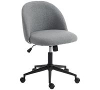 HOMCOM Silla de Oficina ergonómica Ajustable en Altura con Ruedas Gris