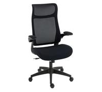 Homcom Silla De Oficina Giratoria De Malla Soporte Lumbar Reposabrazos Abatibles