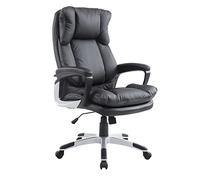 HOMCOM Silla de Oficina, Silla de Escritorio 66x71x110-120,5 cm Negro