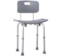 HOMCOM Silla Ducha Personas Mayores con Respaldo Antideslizante 136 kg