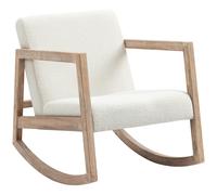 Homcom Silla mecedora 60x81x71 cm crema