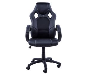 HomCom Silla Racing Oficina/Gaming Negra
