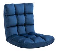 HOMCOM Sillón Convertible Sillón Perezoso Gran Confort Inclinación de Respaldo Multiposiciones 90°-180° Franela de Poliéster acolchado Aosom España