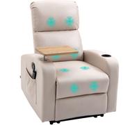 Homcom Sillón de masaje 77x93x105 cm beige