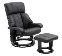 HOMCOM Sillón de Masaje con Reposapiés Sillón de Masaje con Función de Reclinación Sillón Eléctrico con Control Remoto Sillón de TV Aosom España
