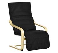 Homcom Sillón de salón negro 66.5 x 94 x 100 cm