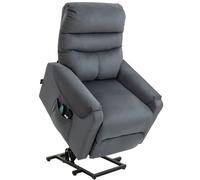 HOMCOM Sillón de TV con Ayuda para Levantarse Eléctrico Sillón de Masaje con Función Reclinable y de Calefacción con Mando a Distancia Aosom España