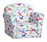 HOMCOM Sillón Infantil Sofá para Niños +18 Meses 50x39x44 cm Multicolor