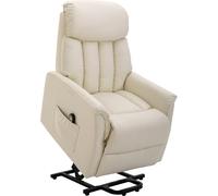 Homcom Sillón levanta personas 80x94x104 cm crema