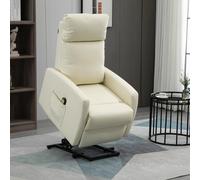 HOMCOM Sillón Levanta Personas Sillón Relax Eléctrico Sillón Elevador Reclinable 145° con Control Remoto Reposapiés para Personas Mayores 67x95x105 cm Negro