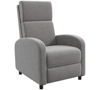 HOMCOM Sillón Reclinable Relax Reclinable hasta 160° con Reposapiés Moderno Soporta 120 kg 64x86x102 cm Gris Aosom España