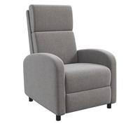 HOMCOM Sillón Reclinable Relax Reclinable hasta 160° con Reposapiés Moderno Soporta 120 kg 64x86x102 cm Gris Aosom España