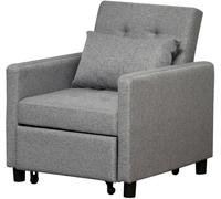 Homcom Sofá Cama 69x82.5x84 cm Gris