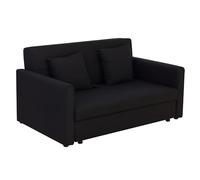 HOMCOM Sofá Cama de 2 Plazas con Almacenamient 152x101x81 cm Gris Carbón