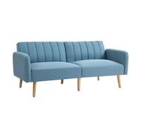 Homcom Sofá cama 173x75x73 cm azul claro