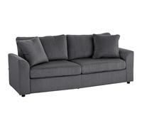 HOMCOM Sofá de 3 Plazas Tapizado en Pana 212x80x88 cm Gris Oscuro