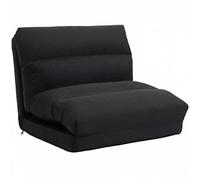 HOMCOM Sofá Perezoso Calefactor 1 Plaza sillón salón 70x72x56cm Negro