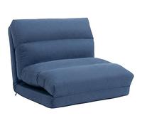 HOMCOM Sofá perezoso calefactor de 1 plaza sillón perezoso convertible en cama, sillón salón con respaldo reclinable en 5 posiciones, carga 120 kg, para salón, dormitorio y oficina, 70 x 72 x 56 cm
