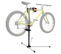 HOMCOM Soporte de Reparación Portátil Giratorio 360° 100x66x180 cm Negro | Caballete de Bicicleta, para Hogar, Altura Ajustable 109-180 cm, Bandeja de Herramientas, Hasta 30 kg