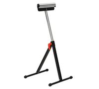 HOMCOM Soporte de Rodillo Plegable Ajustable 68-110 cm con Manivela Bloqueo Carga 60kg/90kg Caballete Telescópico para Taller Bricolaje Aosom España