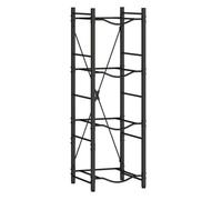 HOMCOM Soporte para Garrafones de Agua de 4 Niveles Estante de Almacenamiento para Botellas de Agua con Estructura de Metal Reforzada para Cocina Comedor Sala de Estar Negro