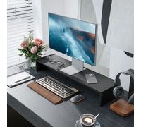 Homcom Soporte Para Monitor De Pc Con 2 Compartimentos, Soporte De Escritorio De Madera Para Monitor, Para Puerto 2018,Il Y Ordenador