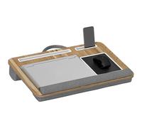 HOMCOM Soporte para Ordenador Portátil con Cojín 55,5x37x9 cm Roble