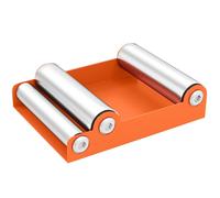 HOMCOM Soporte Rodillo Moto, Soporte Rodillo Limpieza Ruedas, para Limpieza de Neumáticos y Lubricación de Cadenas, para Moto < 220 kg y Ancho de Neumático <180 mm, Naranja